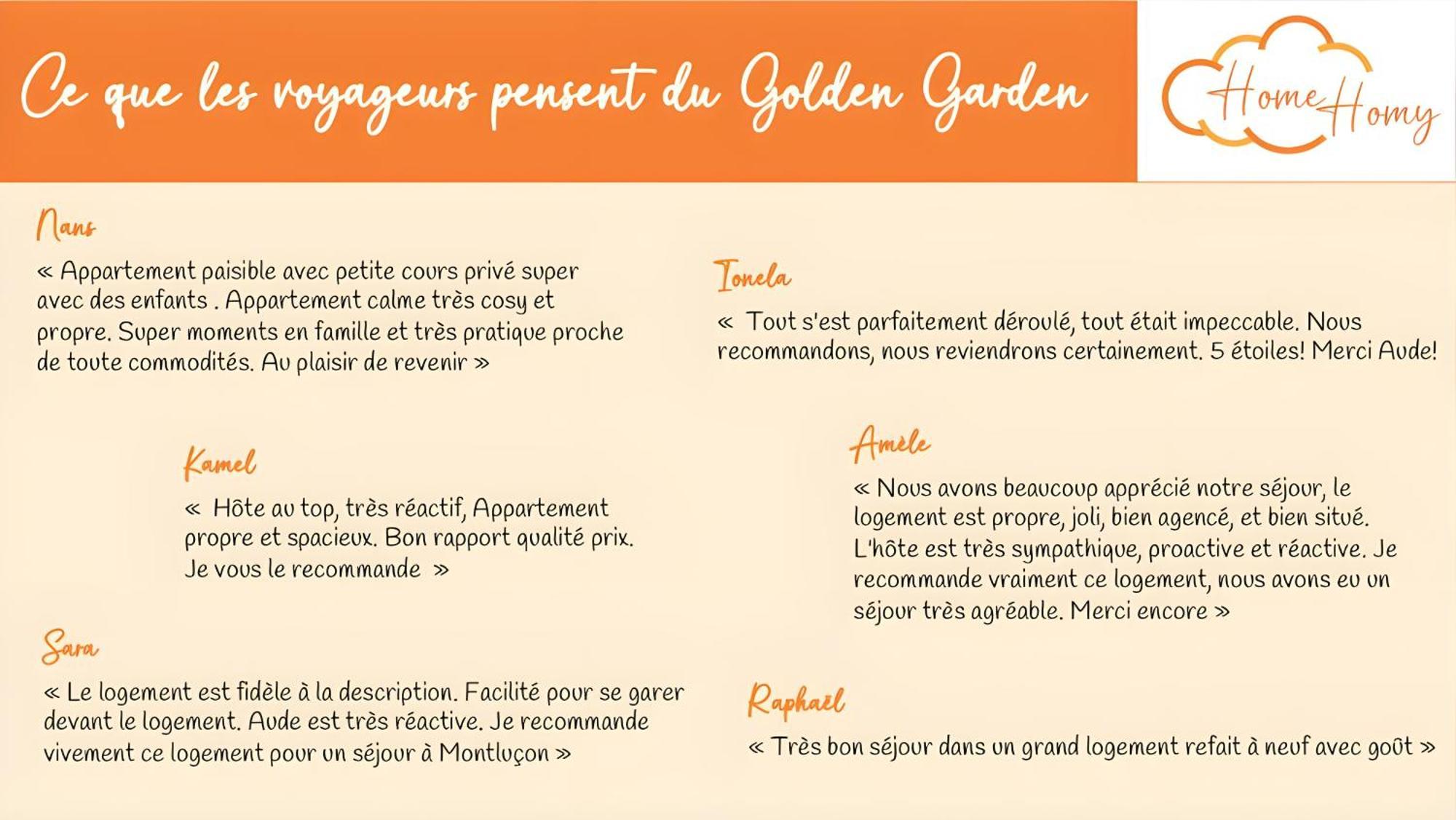 Le Golden Garden - Home Homy Montlucon Luaran gambar